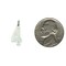 Sterling Silver Medium Satin Number 4 Charm Pendant Jewerly 22mm x 9mm